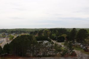 What a great view of Clayton! Taken from 100 feet up - Clayton Fire Department Ladder Truck!